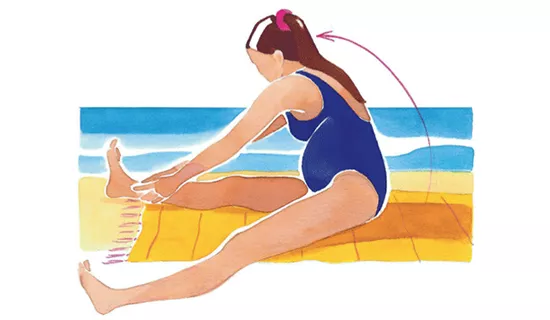 tijdens de zwangerschap doe je aan gymnastiek aan zee 12